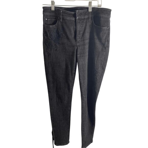 Lauren Ralph Lauren Black Premier Skinny Jeans SZ 6 Closet Staple Quintessential - Picture 1 of 6